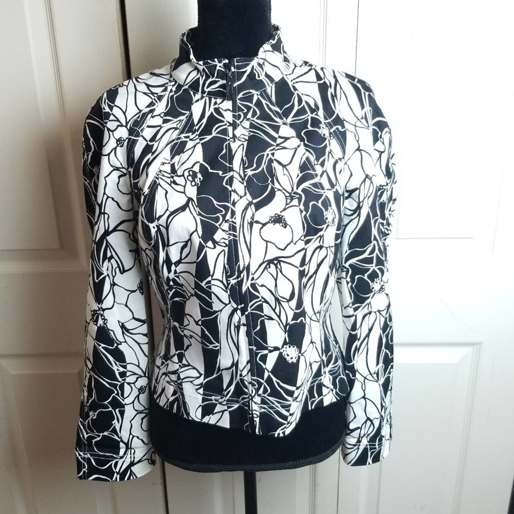 St. John Sport small floral print jacket blazer